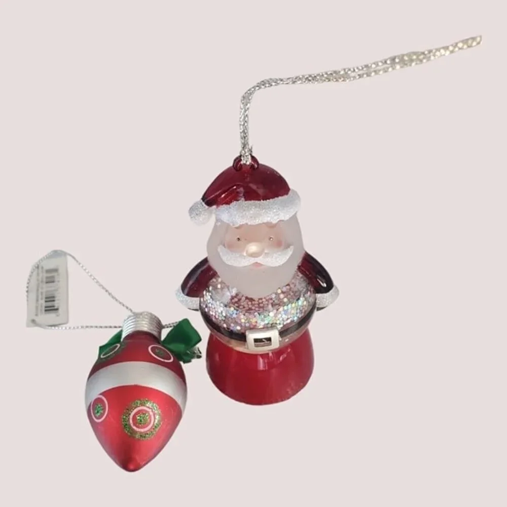 Christmas ornament set of 2 ornaments